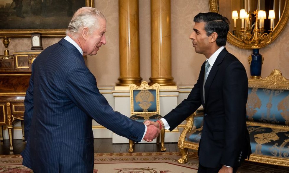 Rishi Sunak y el rey Carlos III