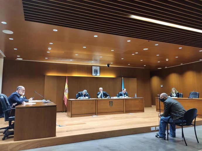 Uno de los acusados, durante el juicio