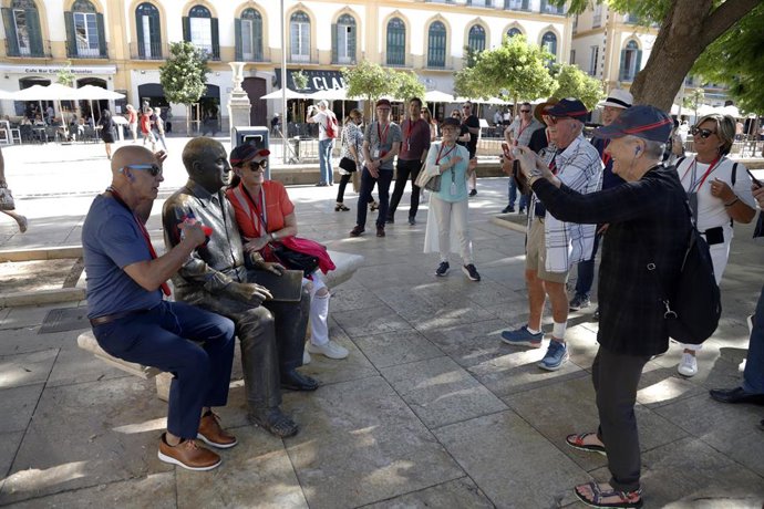 Turistas en Málaga 