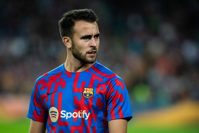 Eric Garcia of FC Barcelona looks on during the spanish league, La Liga Santander, football match played between FC Barcelona and Celta de Vigo at Spotify Camp Nou on October 10, 2022, in Barcelona, Spain.