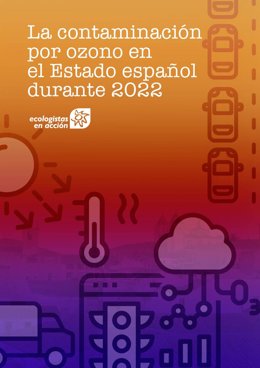 Portada del informe 'La contaminación por ozono en el Estado español durante 2022'.