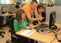 Inserta imparte en Málaga un curso de formación para el empleo para personas con discapacidad (imagen de archivo).