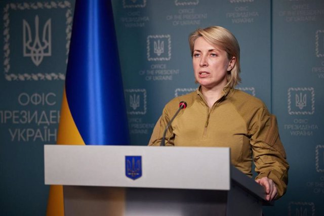 Archivo - La vice-primera ministra ucraïnesa, Irina Veresxuk