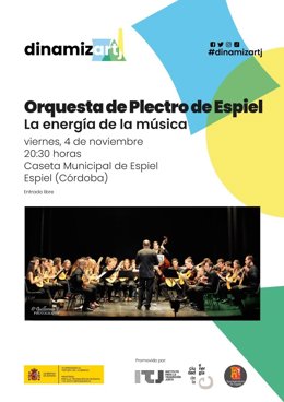 Cartel del concierto enmarcado en el programa cultural Dinamiz-ARTj.