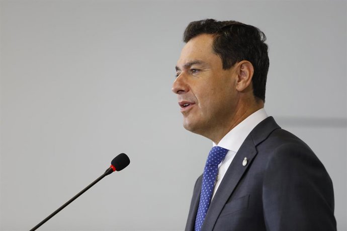 El presidente de la Junta de Andalucía, Juanma Moreno