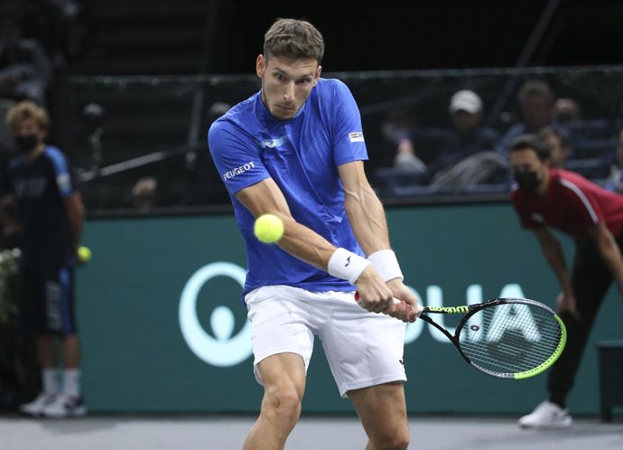 Archivo - Pablo Carreno Busta of Spain during day 1 of the Rolex Paris Masters 2021, an ATP Masters 1000 tennis tournament on November 1, 2021 at Accor Arena in Paris, France - Photo Jean Catuffe / DPPI