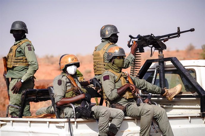 Archivo - Fuerzas de seguridad en Níger