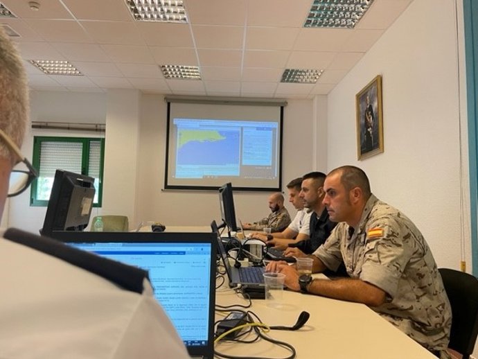 Imagen del ejercicio desarrollado por la Armada