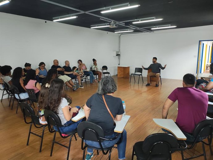 Congregación evangélica reunida en Nilópolis, cerca de Río de Janeiro