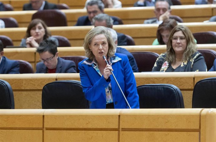 La vicepresidenta primera y ministra de Asuntos Económicos y Transformación Digital, Nadia Calviño.