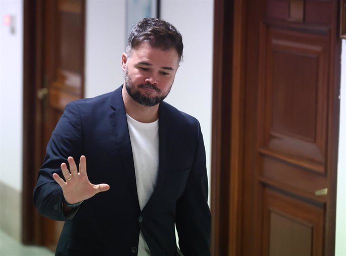 El portavoz de ERC en el Congreso, Gabriel Rufián.