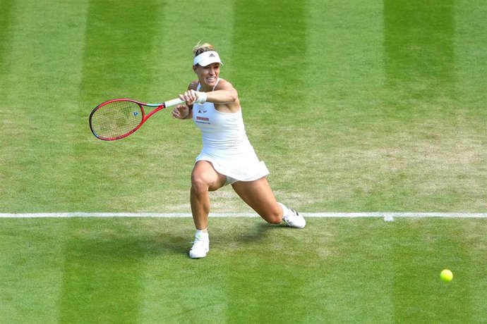 Archivo - La tenista alemana Angelique Kerber durante el torneo de Wimbledon 2022