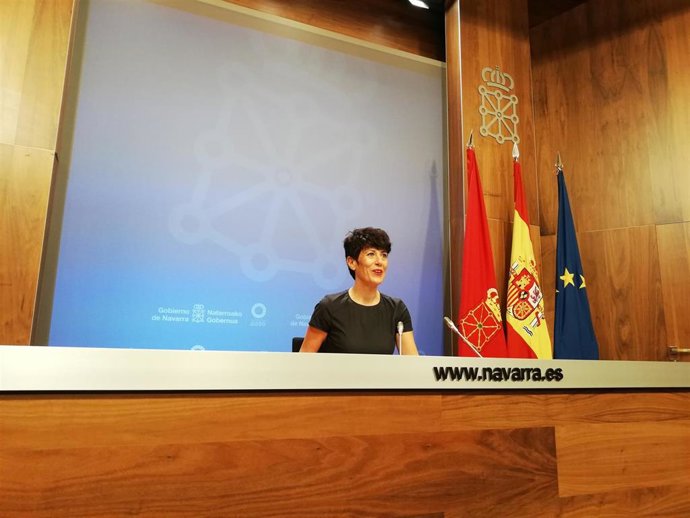 La portavoz del Gobierno de Navarra y consejera de Economía y Hacienda, Elma Saiz.