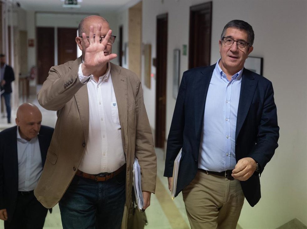 El portavoz del Grupo Socialista en el Congreso, Patxi López