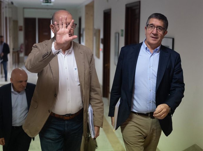 El portavoz del Grupo Socialista en el Congreso, Patxi López