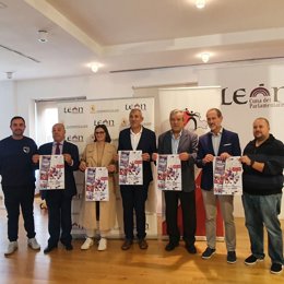 Un momento de la presentación de la IV Copa de Castilla y León de Balonmano Femenino.
