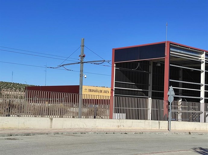Archivo - Cocheras del tranvía de Jaén.