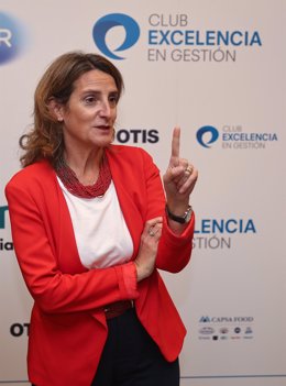 La vicepresidenta tercera y ministra para la Transición Ecológica y el Reto Demográfico, Teresa Ribera