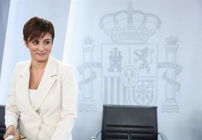 La ministra Portavoz y de Política Territorial, Isabel Rodríguez, en una imagen de archivo