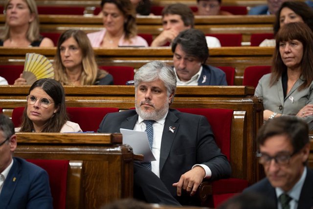 El líder de Junts al Parlament, Albert Batet