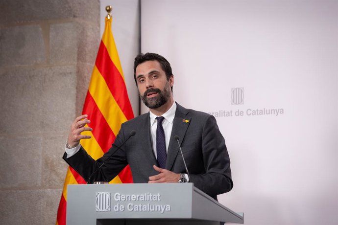 Archivo - El conseller d'Empresa i Treball de la Generalitat, Roger Torrent