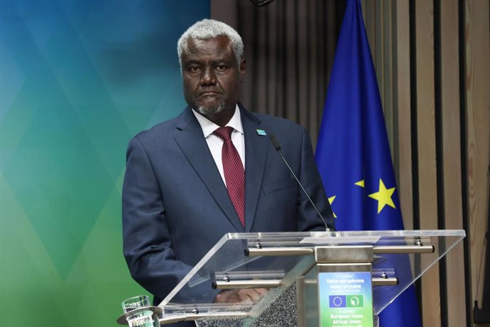 Archivo - El presidente de la Comisión de la Unión Africana (UA), Moussa Faki Mahamat