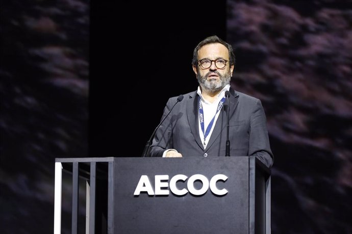 El presidente de AECOC, Ignacio González, durante el acto de clausura de 37 Congreso de Gran Consumo