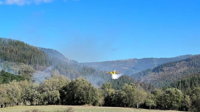 Incendio en Balmaseda (Bizkaia)