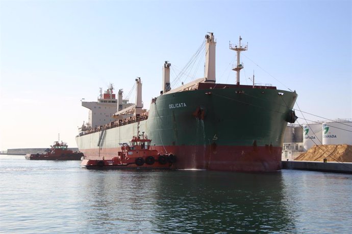 Barco de mayor capacidad de carga en el Puerto de Motril