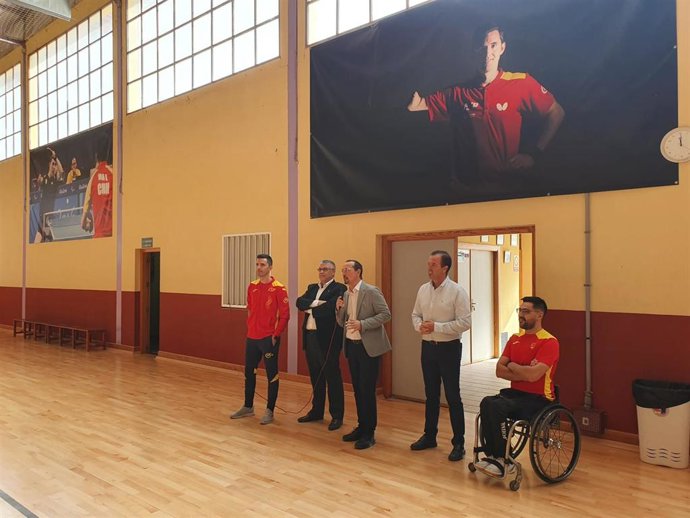 Pabellón cubierto José Manuel Ruiz, tras mejoras financiadas con ayuda de la Junta