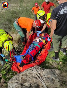 Herido un hombre cuando escalaba en el barranco Manyana de Antella (Valencia)