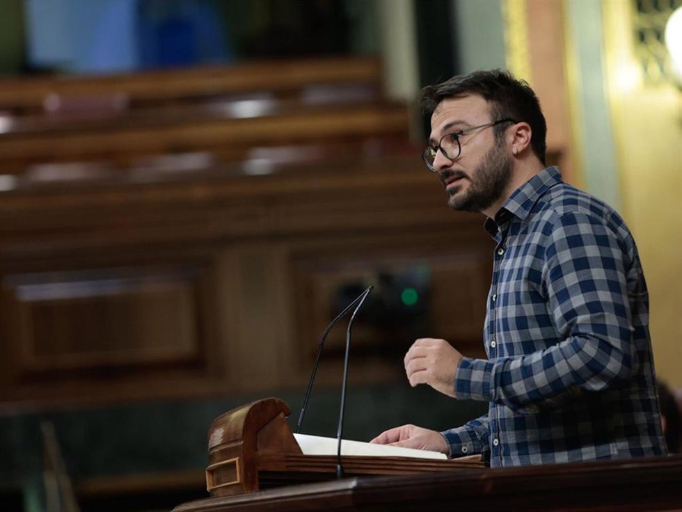 Albert Botran, de la CUP, en el Grupo Mixto, pide la devolución al Gobierno del Proyecto de Ley de Presupuestos Generales del Estado para el año 2023.