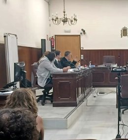Imagen del acusado en el juicio.