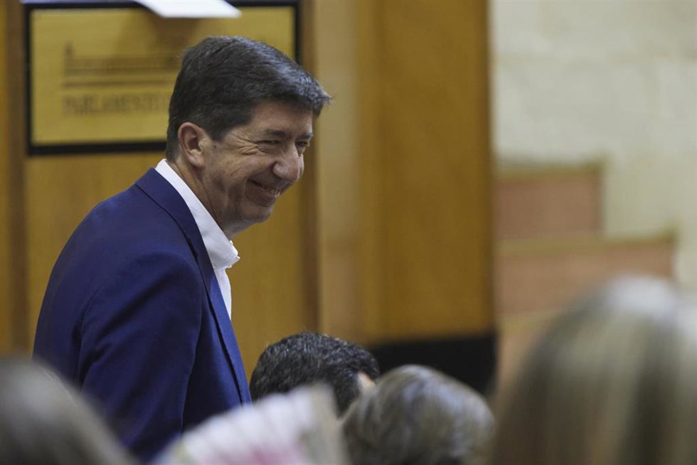Archivo - Juan Marín en una imagen de archivo en el Parlamento andaluz en su etapa como vicepresidente de la Junta