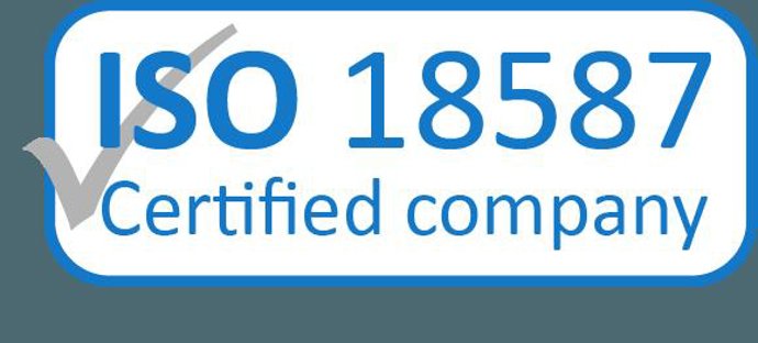 Certificación ISO 18587.