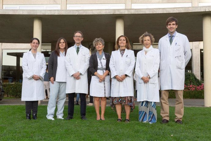 Profesionales de la Clínica Universidad de Navarra y del Cima participantes en el ensayo clínico.