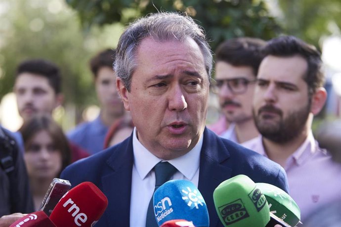 El secretario general del PSOE de Andalucía, Juan Espadas, en una foto de archivo.
