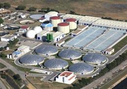 Archivo - Imagen aérea de la EDAR Ranilla.