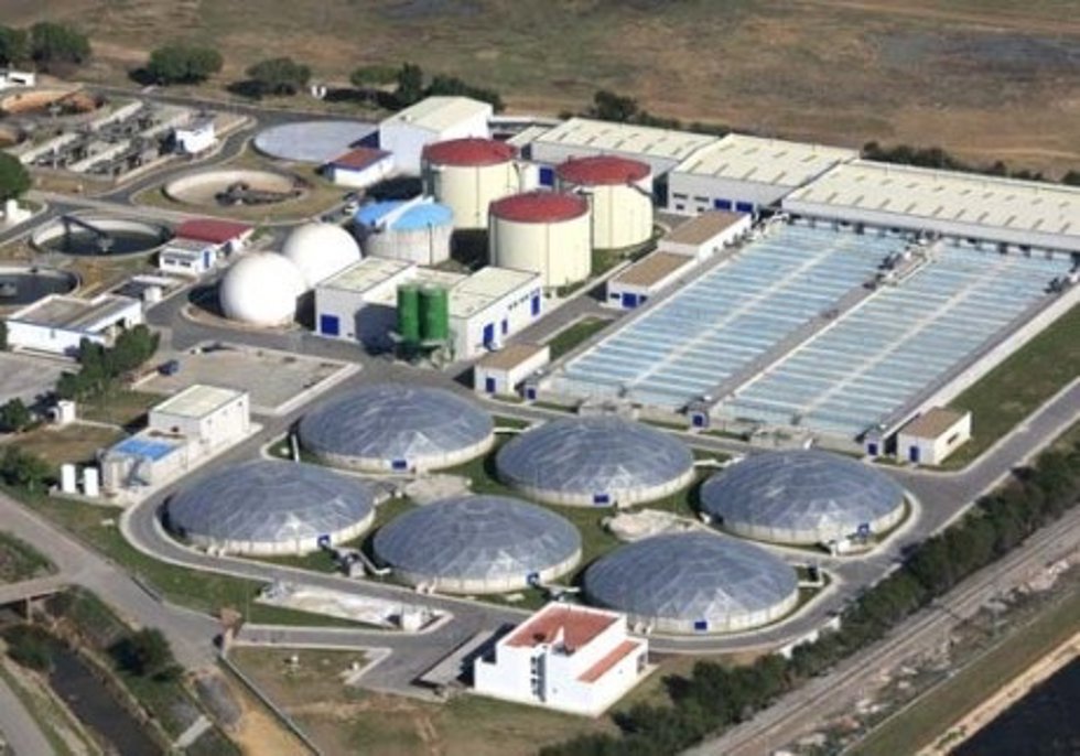 Archivo - Imagen aérea de la EDAR Ranilla.