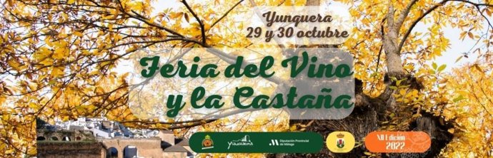 Cartel de la XII Feria del Vino y la Castaña de Yunquera.