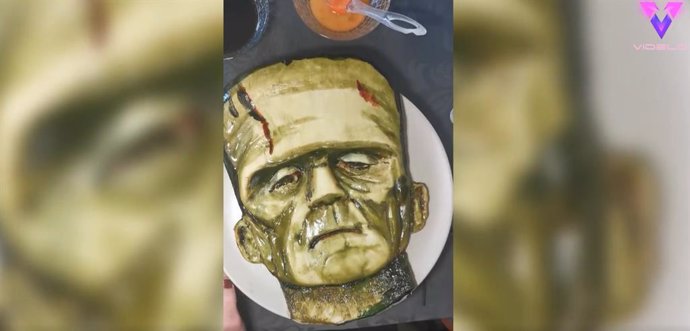 Esta cocinera crea este terrorífico pastel de Frakenstein para Halloween