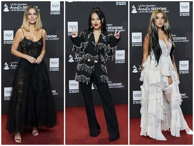 Edurne, Becky G y Lola Índigo, en la antesala de los Latin Grammy en Madrid