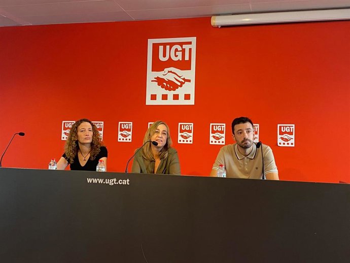 Rueda de prensa de UGT sobre el acuerdo de horarios comerciales.