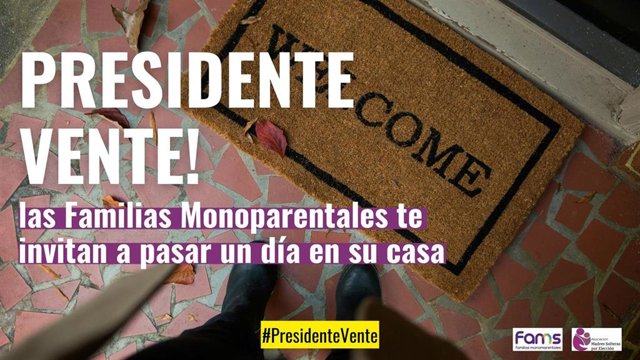 Campaña para reclamar a Sánchez ayudas a las familias monoparentales.