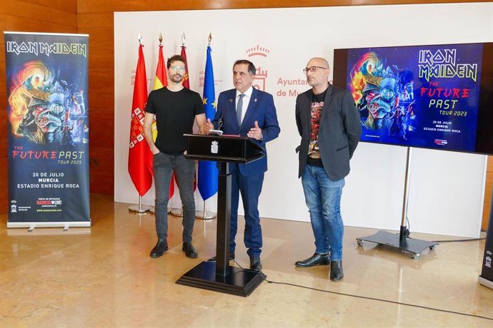 Presentación del concierto de Iron Maiden en Murcia