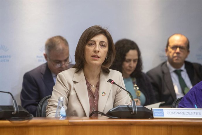 La conselleira de Medio Ambiente, Territorio e Vivenda, Ángeles Vázquez, comparece en la Comisión 3 de Economía, Facenda e Orzamentos