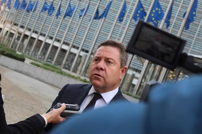 El presidente de Castilla-La Mancha, Emiliano García-Page, en Bruselas