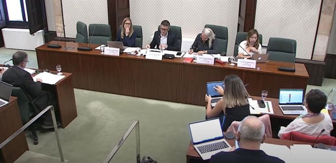 Comisión de Justicia del Parlament. El 27 de octubre de 2022.