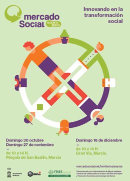 Cartel del Mercado Social de la Región de Murcia