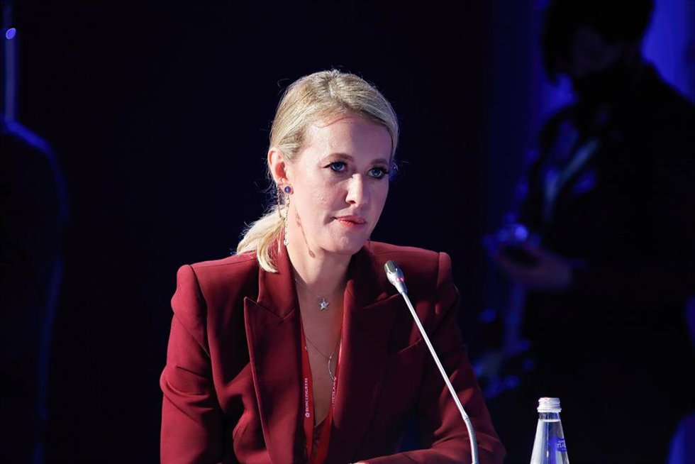 Archivo - La periodista y presentadora de televisión rusa Ksenia Sobchak